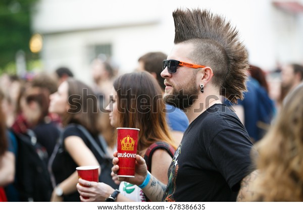 Moscow 14 July2017 Cool Punk Rock Stock Photo Edit Now 678386635