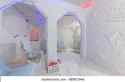 MOSCOW - APRIL 2015: Interior Salt Cave 