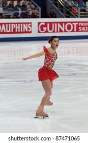 MOSCOW - APRIL 30: Kanako Murakami Competes In The Single Ladies Free Figure Skating Event At The 2011 World Championship On April 30, 2011 At The Palace Of Sports 