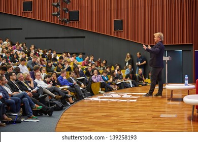 MOSCOW - AUG 20: Jon Froda, Co-founder Of Podio Speaks To Audience At Moscow School Of Management In Skolkovo - Russian Analog Of Silicon Valley, August 20, 2012, Moscow, Russia.