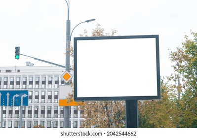 Moscow billboard mockup for design russia bus stop station add - Shutterstock ID 2042544662