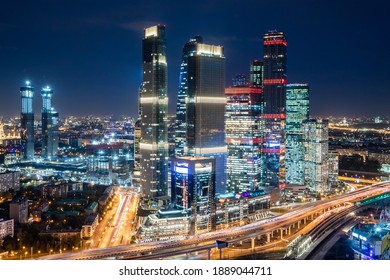 Moscow City Cityscape Top View Stock Photo 1889044711 | Shutterstock