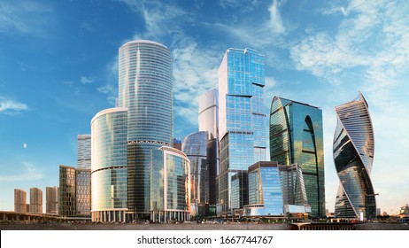 Moscow City, Russia At Day