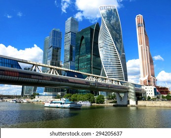 Moscow city skyline business skyscraper building Russia architecture Moskva.