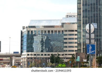 Moscow City Skyline. Moscow International Business Centre At Day Time.