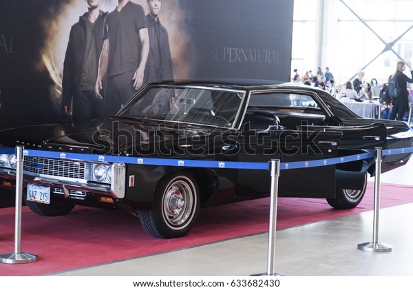 MOSCOW COMIC CON: 1 may 2017, Moscow, Russia\
Screen used 1969 Chevrolet Impala called Baby used in the CW\
Television show Supernatural on\
display.