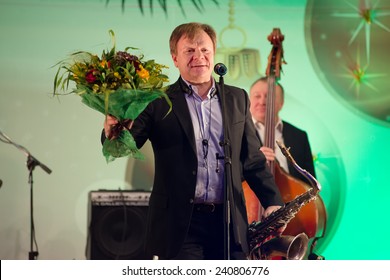 MOSCOW - DECEMBER 26: Russian Musician Igor Butman  On A New Year Concert On December 26, 2013 In Moscow, Russia