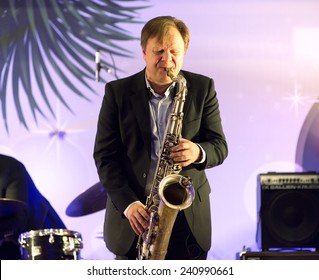 MOSCOW - DECEMBER 26: Russian Musician Igor Butman  On A New Year Concert On December 26, 2013 In Moscow, Russia