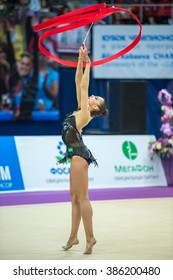 MOSCOW - Feb 20:  Mamun Margarita Performs At Rhythmic Gymnastics Grand Prix , In Moscow On February 20, 2016