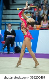 MOSCOW - Feb 20:  Mamun Margarita Acts At Rhythmic Gymnastics Grand Prix , In Moscow On February 20, 2016