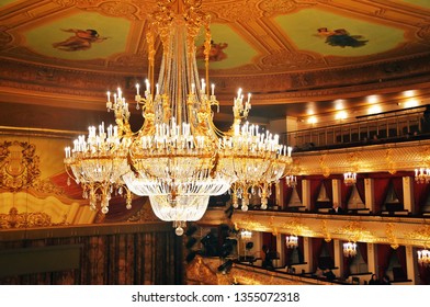 MOSCOW - FEBRUARY 22, 2019: Bolshoi Theater historic building. Popular landmark.    
