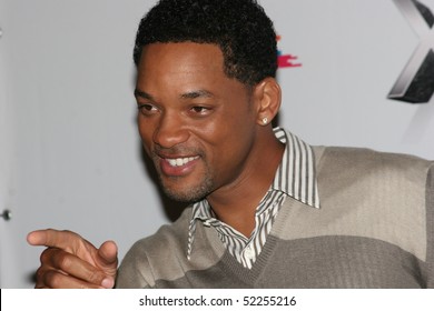 MOSCOW - JUNE 19: Will Smith burst into laughter before holding a press conference , prior to the Russian premiere of 'Hancock' on XXX Moscow film festival on June 19, 2008 in Moscow, Russia.