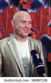 MOSCOW - JUNE 22, 2015: Actor Victor Sukhorukov Gives Interview About Orleans Movie Where He Played A Role. Moscow International Film Festival.