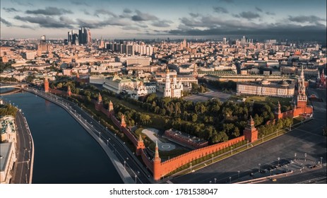 The Moscow Kremlin Aerial View 