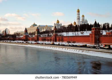 Moscow Kremlin In Winter        