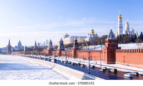 Moscow Kremlin Winter View, Russia