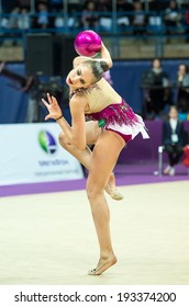 Moscow - March 2: Margarita Mamun Performs At Ball Final Of Rhythmic Gymnastics Grand Prix , In Moscow On March 2, 2014