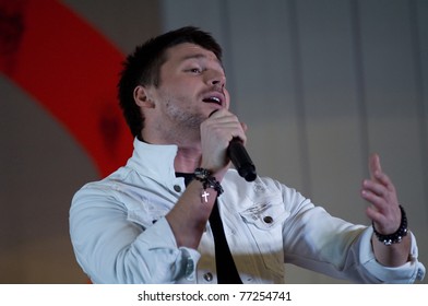 MOSCOW - MARCH 5: Russian Actor And Singer Sergey Lazarev On A Concert Dedicated To The International Women's Day On March 5, 2011 In Moscow, Russia