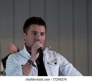 MOSCOW - MARCH 5: Russian Actor And Singer Sergey Lazarev On A Concert Dedicated To The International Women's Day On March 5, 2011 In Moscow, Russia