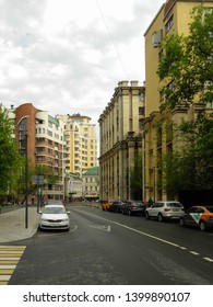 Moscow - May 10, 2019. Perspective Of 1st Miusskaya Street.