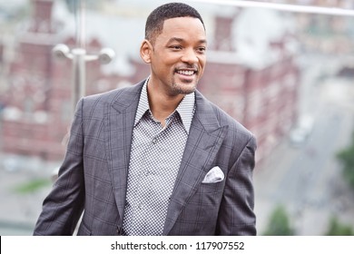 MOSCOW - MAY 18: Will Smith attends the photo call 'Men in black 3' during the premiere of this film on May 18, 2012 in Ritz Carlton Hotel, Moscow, Russia