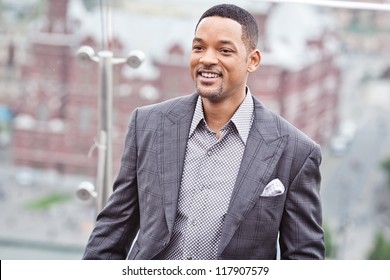 MOSCOW - MAY 18: Will Smith attends the photo call 'Men in black 3' during the premiere of this film on May 18, 2012 in Ritz Carlton Hotel, Moscow, Russia
