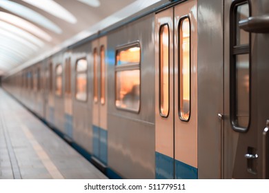 Moscow Metro Train Background