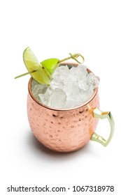 Moscow Mule Cocktail Isolated On White Background