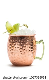 Moscow Mule Cocktail Isolated On White Background