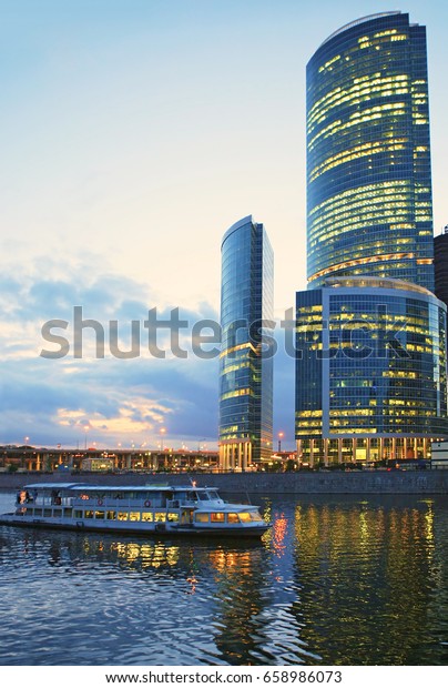 Moscow at night.\
View Tower \