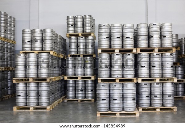Download Moscow Oct 16 Pallets Beer Kegs Stock Photo Edit Now 145854989 Yellowimages Mockups