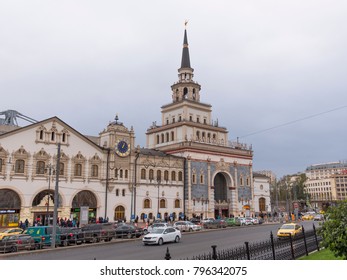 MOSCOW   OCTOBER 14: The Building Of The Kazan Railway Station On