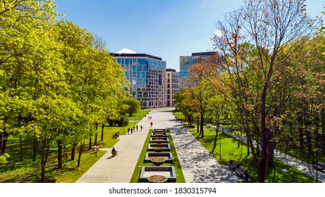 
Moscow Park Located Among Houses