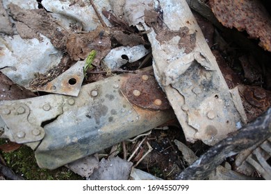 

Moscow Region, The Village Of Mendeleevo / Russia - April 5, 2020: Place The Crash (the Village Of Mendeleevo). Here In 1982 A Plane Crashed (Moscow - Dakar).