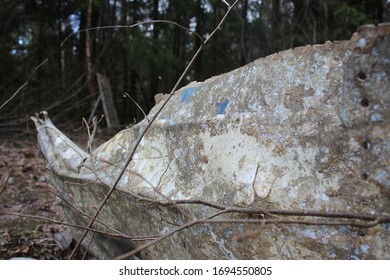 

Moscow Region, The Village Of Mendeleevo / Russia - April 5, 2020: Place The Crash (the Village Of Mendeleevo). Here In 1982 A Plane Crashed (Moscow - Dakar).