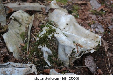 

Moscow Region, The Village Of Mendeleevo / Russia - April 5, 2020: Place The Crash (the Village Of Mendeleevo). Here In 1982 A Plane Crashed (Moscow - Dakar).