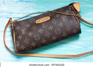 Moscow, Russia - 03, 29, 2016:  fake handbag Louis Vuitton