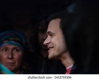 Moscow / Russia - 07.17.2019: Independent Candidate For Moscow City Duma Ilya Yashin At The Rally