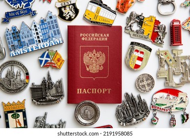 Moscow, Russia, 08.20.2022 Discussions Continue About The EU Ban On Schengen Tourist Visas For Russian Citizens