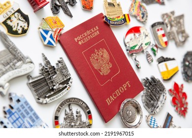 Moscow, Russia 08.20.2022: Discussions Continue On EU-wide Tourist And Schengen Visa Ban For All Russian Citizens