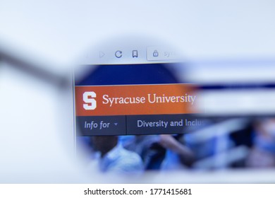 Moscow, Russia - 1 June 2020: Syracuse University Website With Logo, Illustrative Editorial.