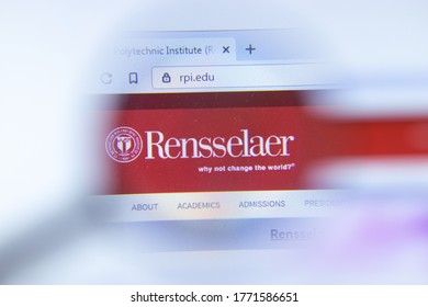 Moscow, Russia - 1 June 2020: Rensselaer Polytechnic Institute Website With Logo, Illustrative Editorial.