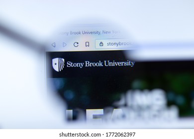 Moscow, Russia - 1 June 2020: Stony Brook University, State University Of New York Website With Logo, Illustrative Editorial.