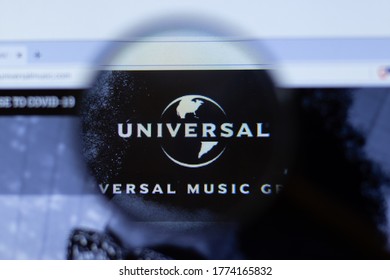 Moscow, Russia - 1 June 2020: Universal Music Website With Logo , Illustrative Editorial.