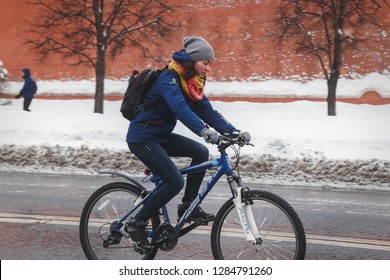 winter bike riding