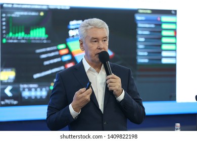 Moscow, Russia 12.14.2017 
Moscow Mayor Sergei Sobyanin Speaks At A Meeting With Students. 