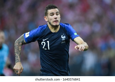 MOSCOW, RUSSIA: 15 July 2018 Lucas Hernandez Of France During The Russia 2018 World Cup Football Match Between France And Croatia