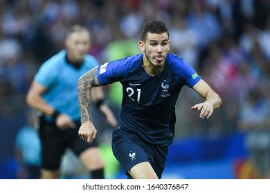 MOSCOW, RUSSIA: 15 July 2018 Lucas Hernandez Of France During The Russia 2018 World Cup Football Match Between France And Croatia