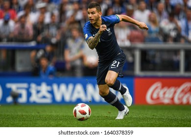 MOSCOW, RUSSIA: 15 July 2018 Lucas Hernandez Of France During The Russia 2018 World Cup Football Match Between France And Croatia