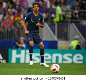 MOSCOW, RUSSIA: 15 July 2018 Raphael Varane Of France During The Russia 2018 World Cup Football Match Between France And Croatia